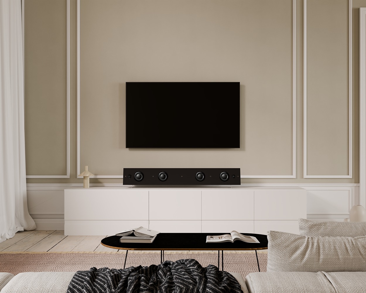 CPH-SOUNDBAR_PARIS_SATIN_LIVING_ONFEET_BLACK_FRONT